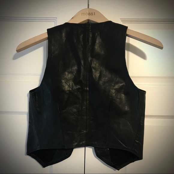 Vintage Genuine Leather Vest - Picture 9 of 10
